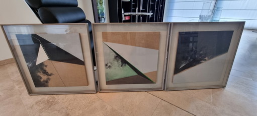 Abstract Triptych "Reflexie '79" by Hans Segers (1979)