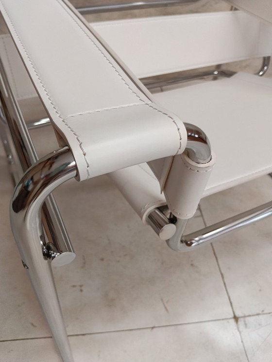 KNOLL Studio Poltrona WASSILY B3 NUOVA, in Cuoio Bianco – Poltrone, Leather (photo 4 of 83)