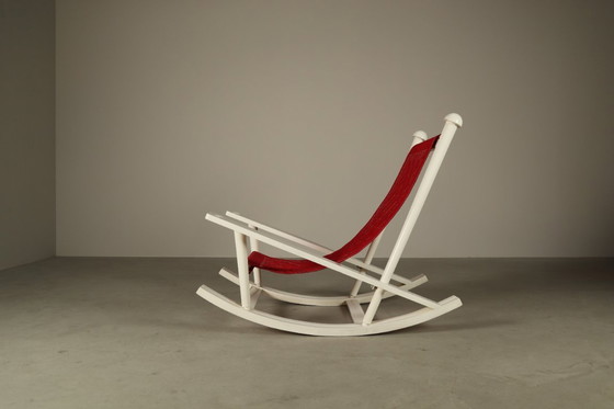 Image 1 of Gilles Sermadiras for Maison et Jardin, “Deauville” rocking chair, France