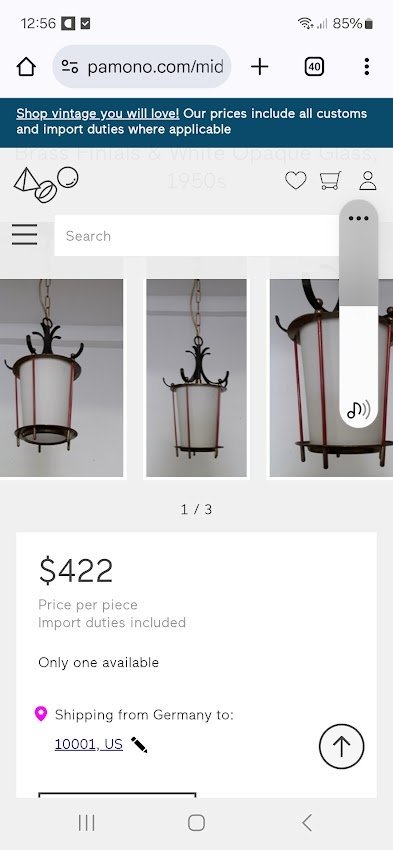 Image 1 of Mid - Century pendant lamp