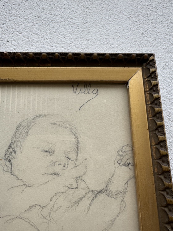 Tekening Studie van Baby Georges Villa – Schilderijen & Tekeningen, Paper (photo 8 of 12)