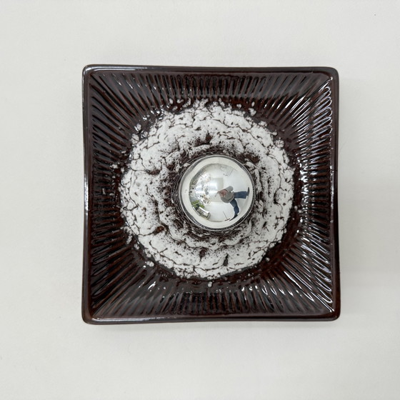 Image 1 of West-Duits Design Keramische Wand-/plafondlamp, jaren 1970