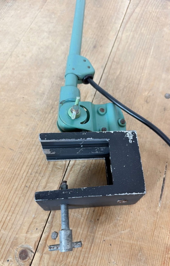 Green Industrial Workshop Desk Lamp by Curt Fischer for Midgard, 1950s – Table lamps, Plastic, Iron (photo 23 of 23)