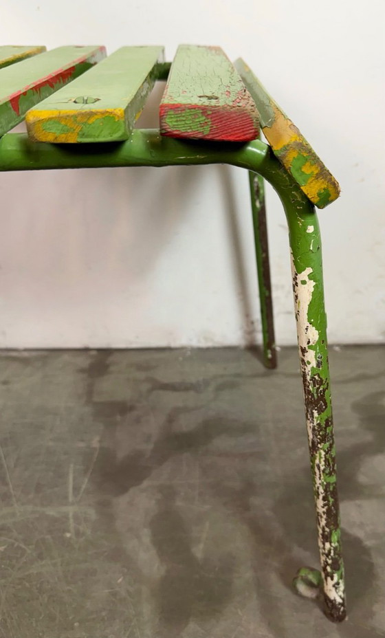 Image 1 of Vintage groene industriële stoel, jaren 60