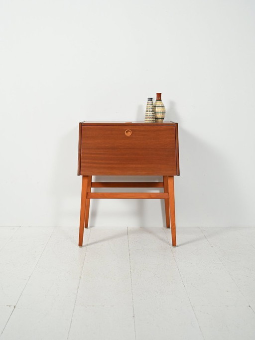 Mobile portaposate vintage svedese in mogano di Stig-bolaget