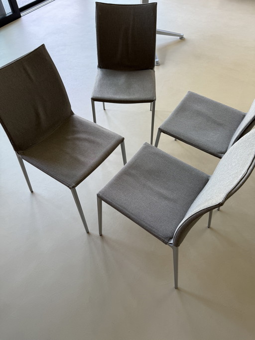 4x Zanotta Lia chairs