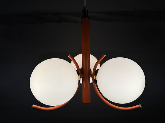 Image 1 of Lampadario arancione Space Age di Richard Essig