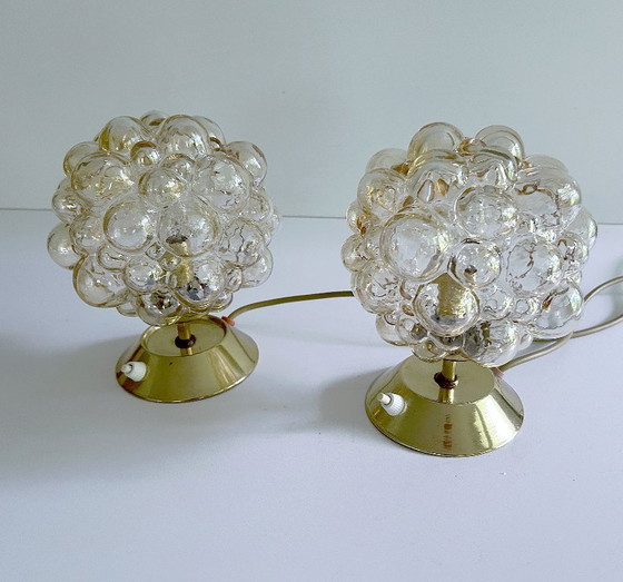Image 1 of 2x Limburg Bubble Glas Lamps