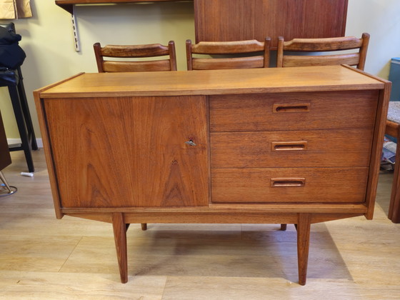 Vintage Fristho Dressoir Kastje Kast Lowboard Platenspeler – Wood (photo 4 of 11)