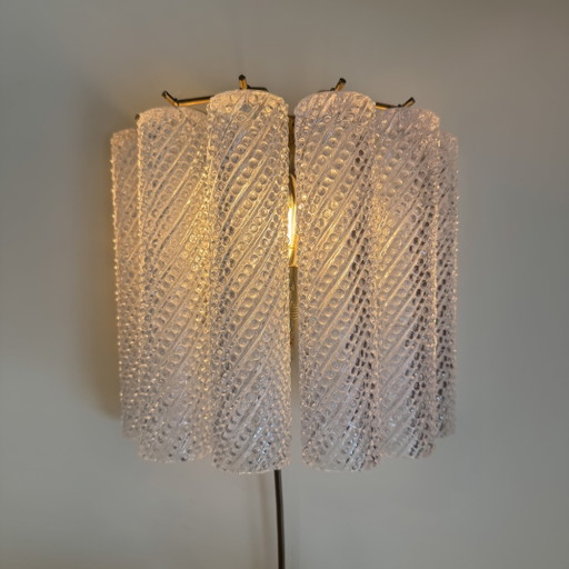 Italiaanse Murano tube glazen wandlamp
