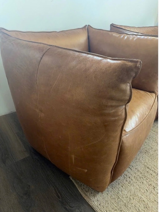 Set of 2 Jess Design My Home XL Fauteuils – Vintage Patina – Armchairs, Leather (photo 3 of 9)
