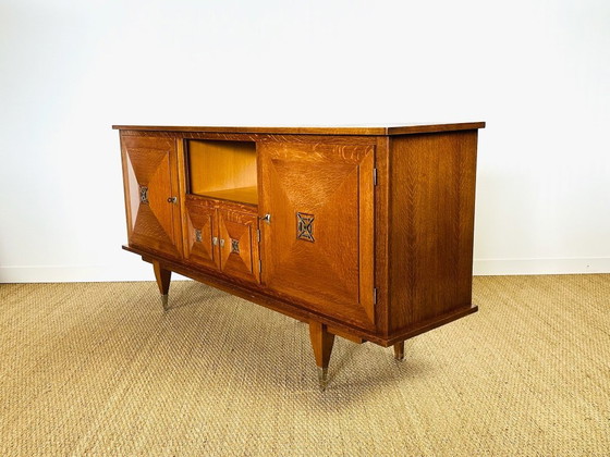 Image 1 of Art Deco eiken dressoir, Frankrijk, jaren 1950
