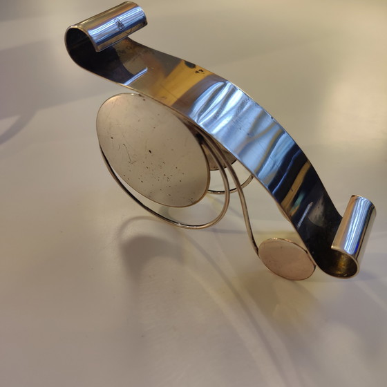 Image 1 of Servilletero plateado WMF de estilo Art Déco, 1970