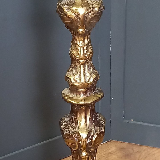 Image 1 of Lámpara de pie francesa barroca de bronce (1920-1930)