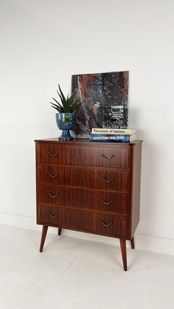 Swedish vintage Chest of drawers – Metal, Mid Century Modern (photo 2 of 12)