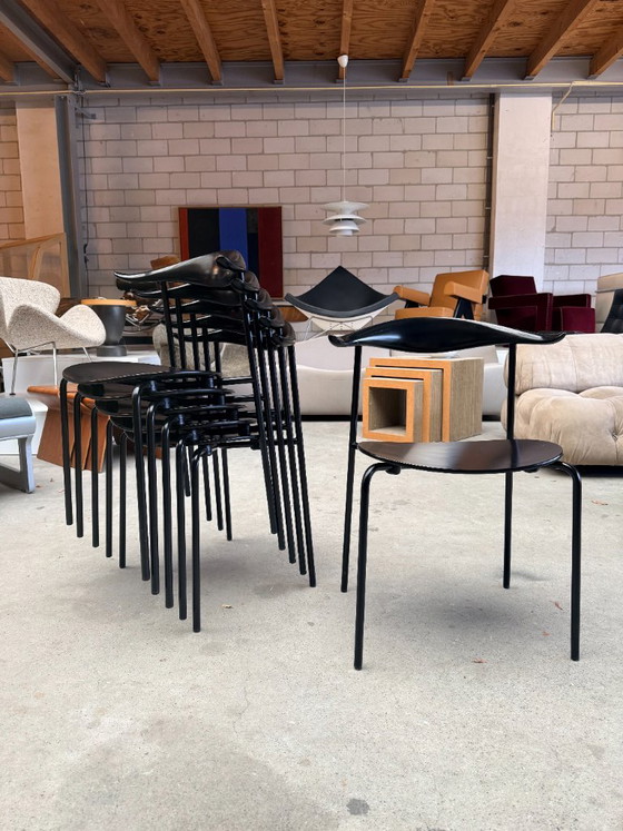 Sedia Carl Hansen & Søn CH88 T di Hans J. Wegner (set di 4) – Sedie da pranzo, Metal, Wood (photo 3 of 12)