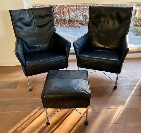 Image 1 of Montis: sillón(es) Charlie de cuero negro