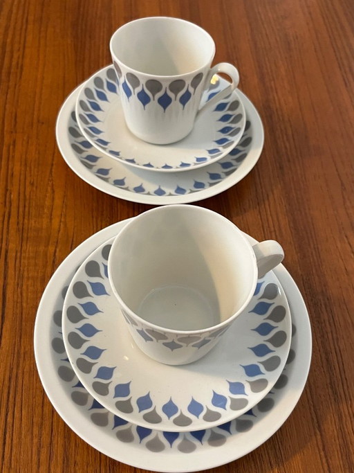 Duo Blå Dråbe – servies, Porcelain (photo 2 of 7)