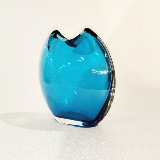 Image 1 of Originale Mazzega-Vase aus Muranoglas, 1980er Jahre
