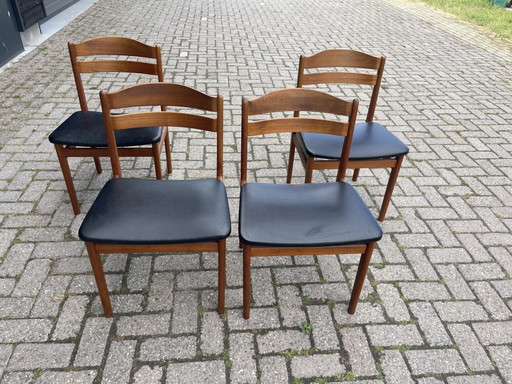 Set of four dining chairs — Boltinge Stolefabrik, Denmark, ca. 1960s