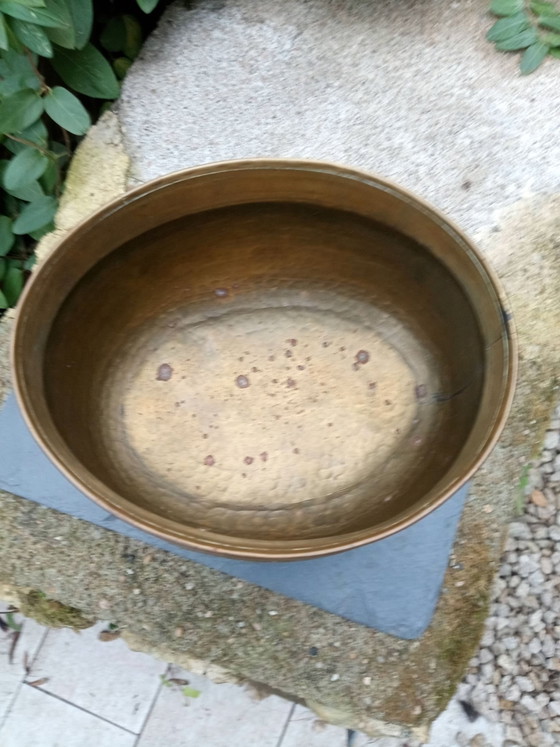 Fioriera barocca in ottone con leone, Oggetti decorativi, Dorato (foto 4 di 5)