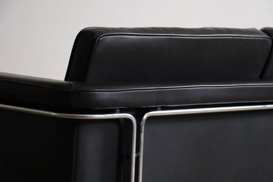 Horst Brüning Model 6912 Canapés 2 places en cuir noir pour Kill International, Allemagne 1967 – Leather (photo 12 of 14)