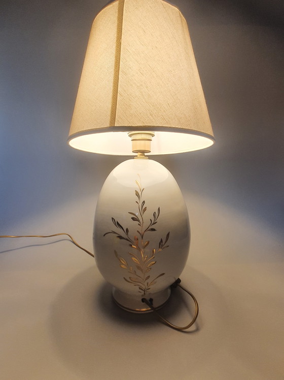 Capodimonte porseleinen tafellamp van Armando Cecchi – 24k goud – Tafellampen, Porcelain (photo 6 of 13)
