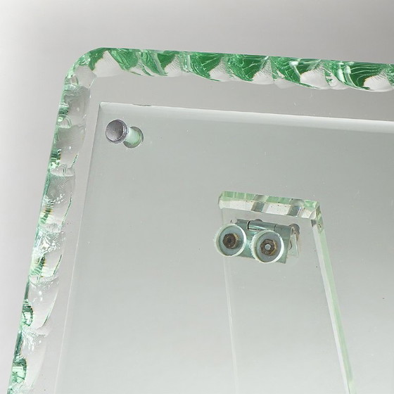 Gehamerd glazen tafel fotolijst, jaren 60 – Lijsten, Metal, Glass (photo 13 of 14)