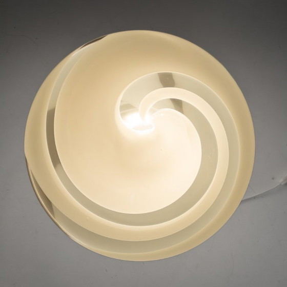 Image 1 of 1x Lámpara de mesa con forma de hongo de cristal de Murano de los años 70, diseñada por Carlo Nason para Mazzega.