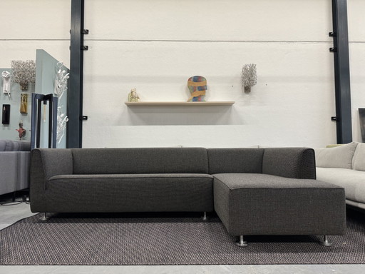 Gelderland 4800 Ecksofa Andes Stoff Beige/Schwarzgrau