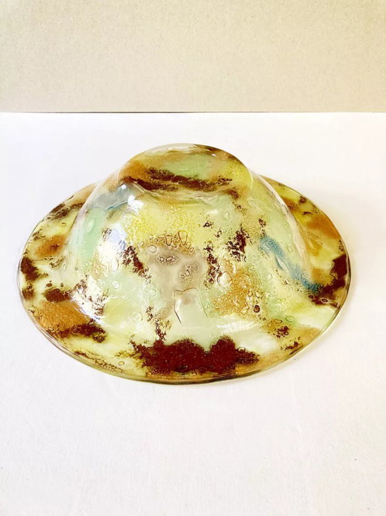 Image 1 of Salatschüssel und 6 handgefertigte Glasschüsseln