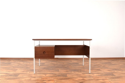 Bureau danois en teck du milieu du XXe siècle, années 1970.