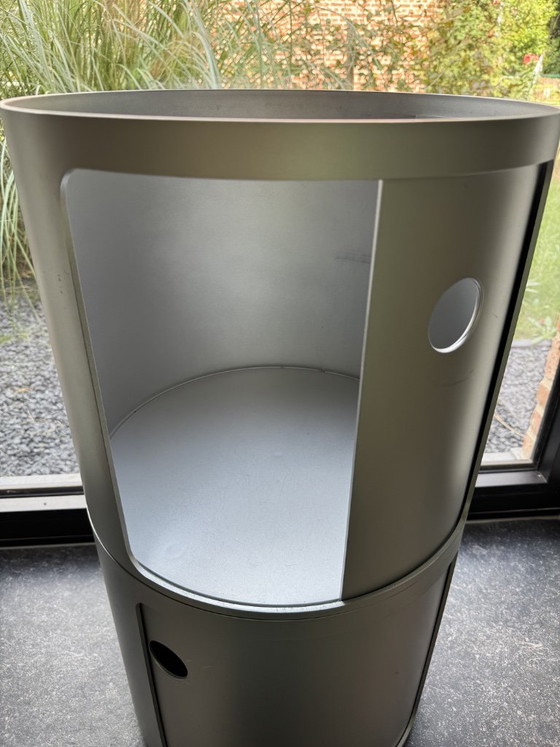 Kartell Componibili Classic Big Ø42 – Argento – Anna Castelli Ferrieri – Made in Italy – Mobili contenitori (photo 4 of 6)