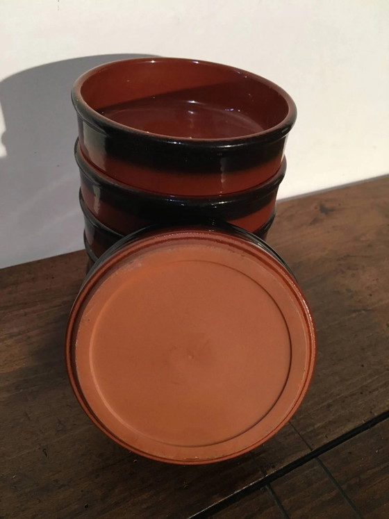 Set mit 6 Keramik-Ramekins – Geschirr, Porcelain, Ceramic, Vintage (photo 6 of 7)