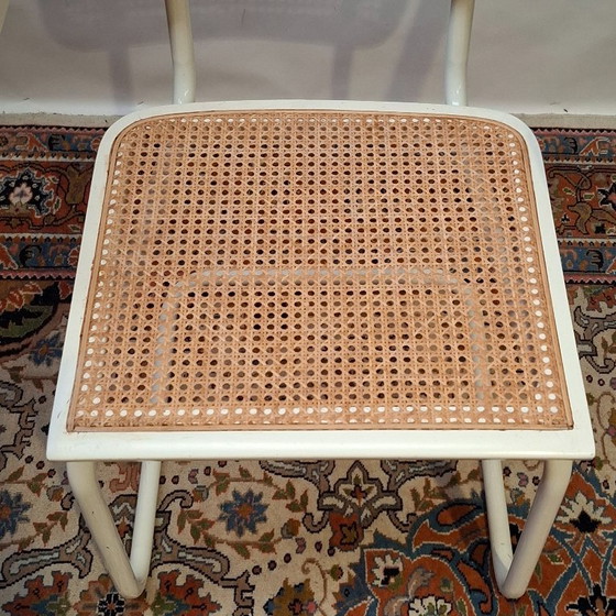 Tubular Frame Chair Cesca S64 model with armrests – Armchairs, Metal, Rattan (photo 7 of 14)