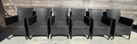 Image 1 of 6 sedie da pranzo Varaschin con cuscini