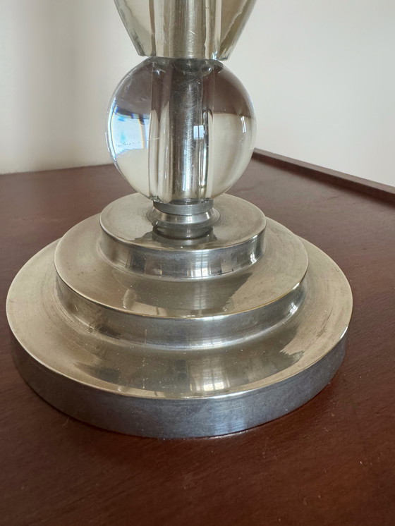 Image 1 of Lampada di cristallo Dlg Adnet anni '50