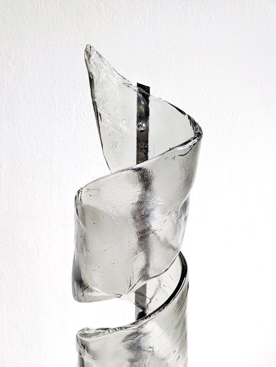 Image 1 of Muranoglass Floor Lamp 'Spiral' by Mazzega 1970s