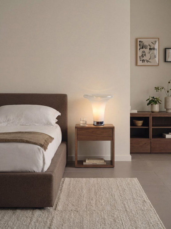 Image 1 of 🟢 Lampe de table Gino Vistosi « Comare » L261 - Verre de Murano (années 1960)