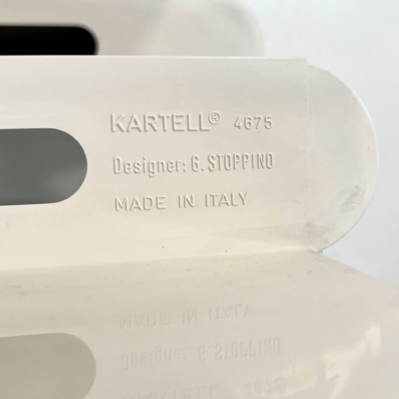 Image 1 of Portariviste bianco di Giotto Stoppino per Kartell, anni '70