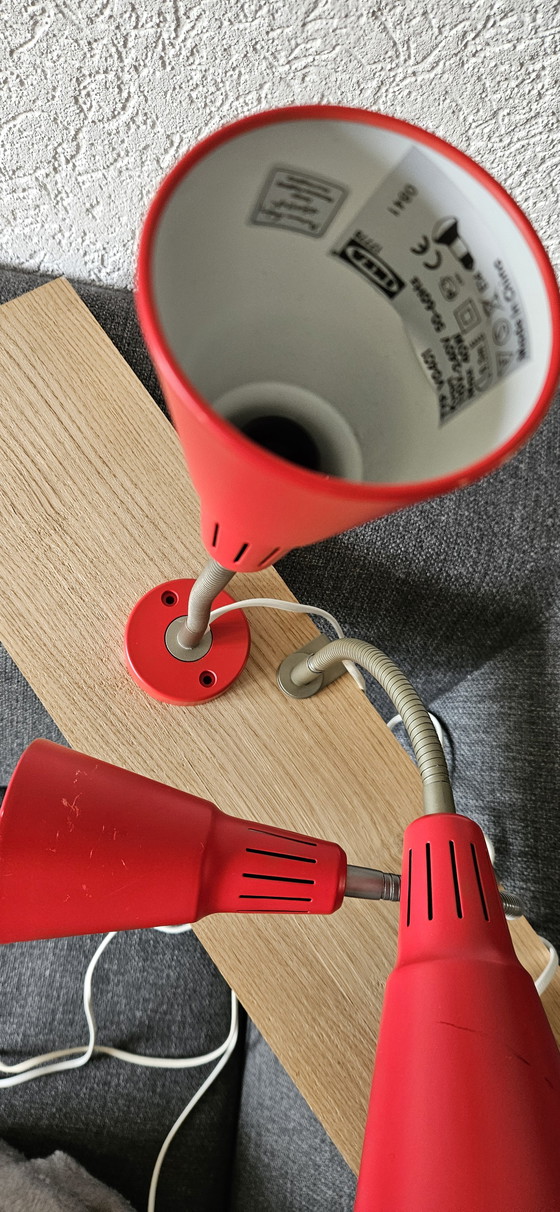 Image 1 of Set di 4 lampade vintage Ikea Kvart