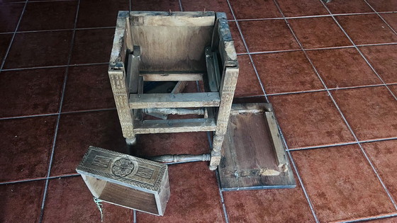 Image 1 of Mesa Auxiliar nogal 1940 - Restaurada