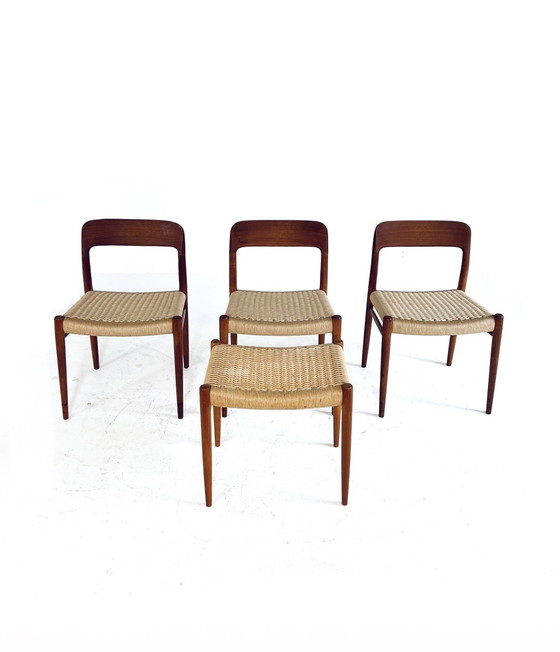 Image 1 of 4x Model No.75, Niels Otto Møller '60