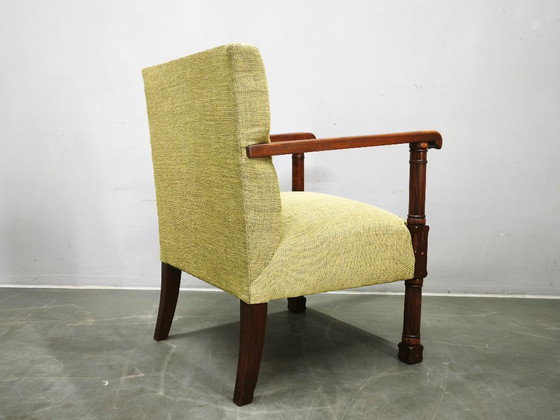 Art-déco-Sessel aus Buchenholz, Tschechoslowakei, ca. 1935–1945 – Wood (photo 8 of 14)