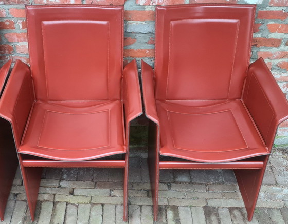 Image 1 of 4 vintage, design stoelen Matteo Grassi, Korium