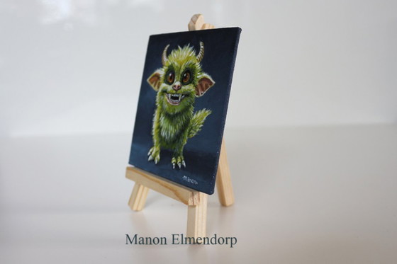 Image 1 of Unique Hand-Painted Fantasy Art Painting