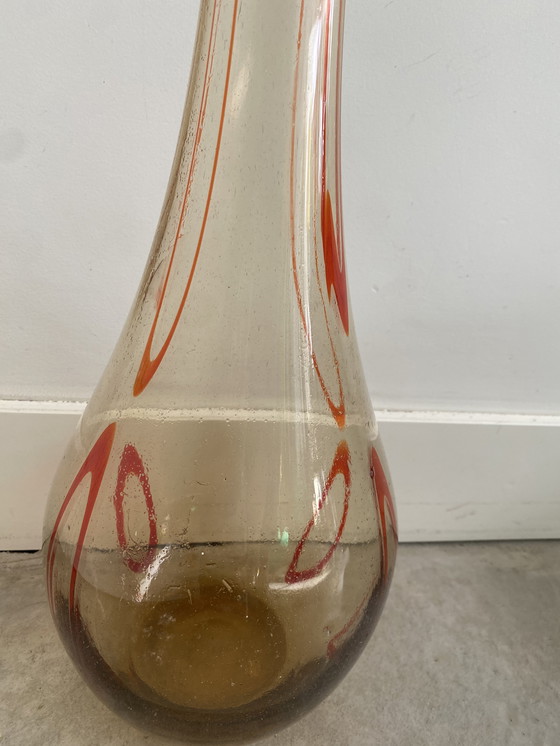 Image 1 of Jarrón XL soplado a mano - Murano glass - vidrio ahumado