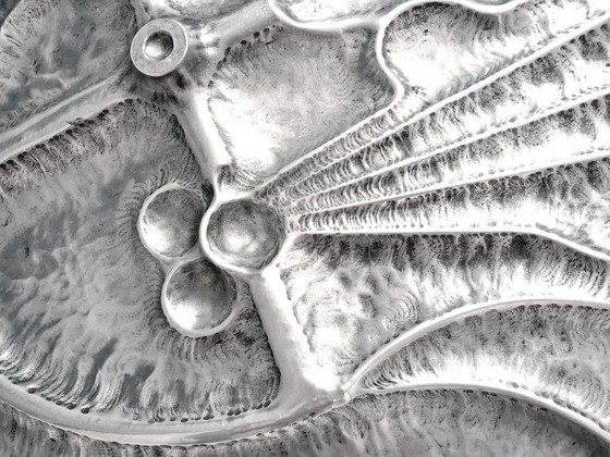 Kunstwerk Wanddecoratie Aluminium Jaren 70 – Metal, Vintage (photo 4 of 10)