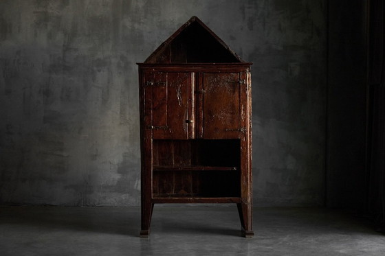 Image 1 of Volkskunst-Schrank, Frankreich, 19. Jahrhundert