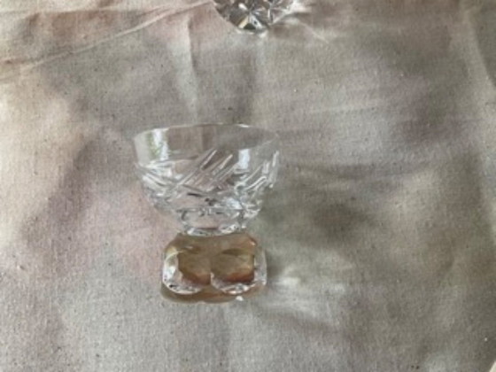 Image 1 of Autenthiek Bohemian hooglanskristal mondgeblazen en handgeslepen